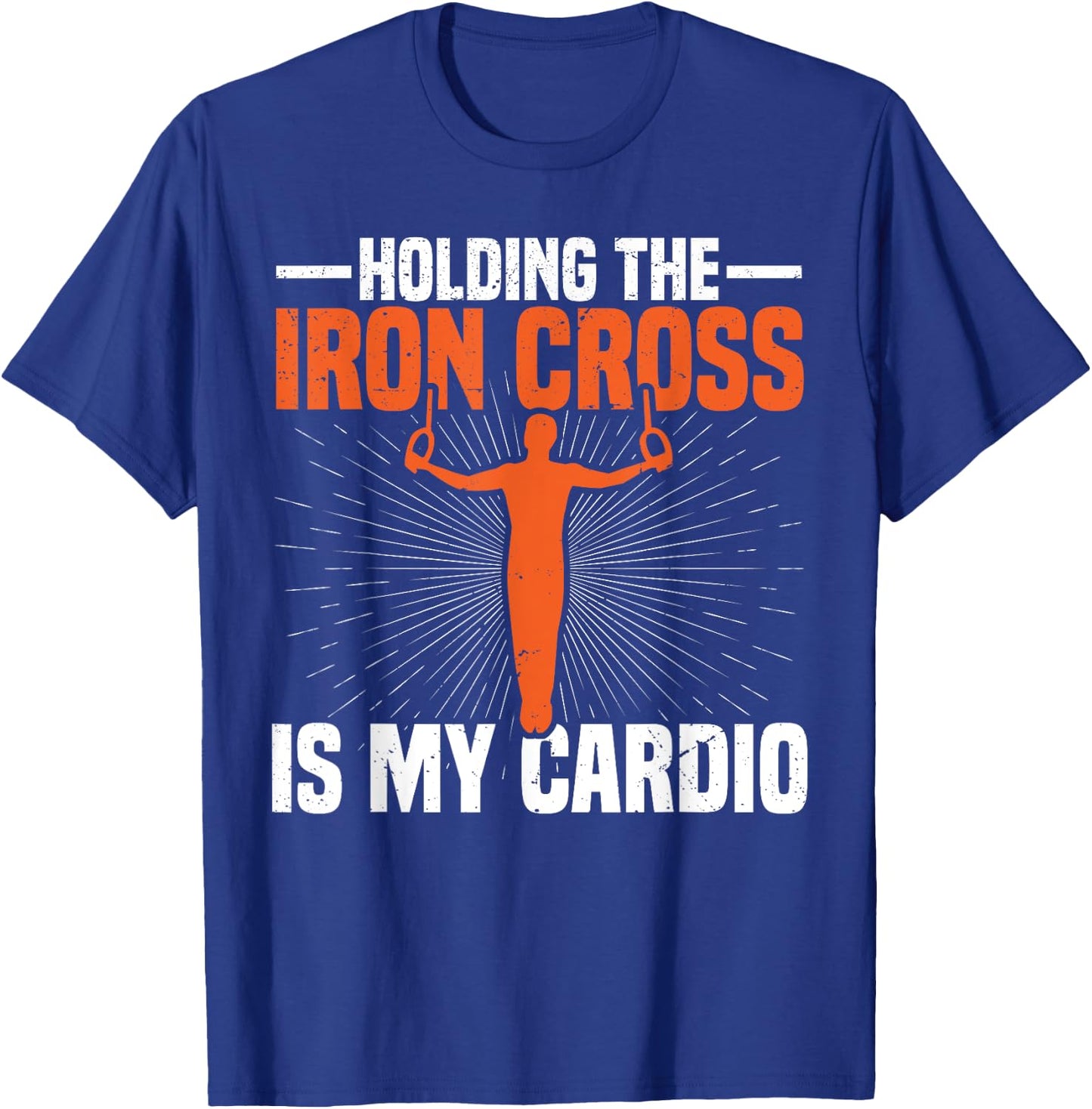 Gymnastics Men's Iron Cross Equipment Ring Gymnast T-Shirt - T-Shirt | Royal