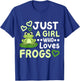 Frog Frogs Frog Owner Frog Lover for Girls Women T-Shirt - T-Shirt | Royal