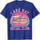 Lake Rat Social Club Boat Vintage Design T-Shirt - T-Shirt | Royal