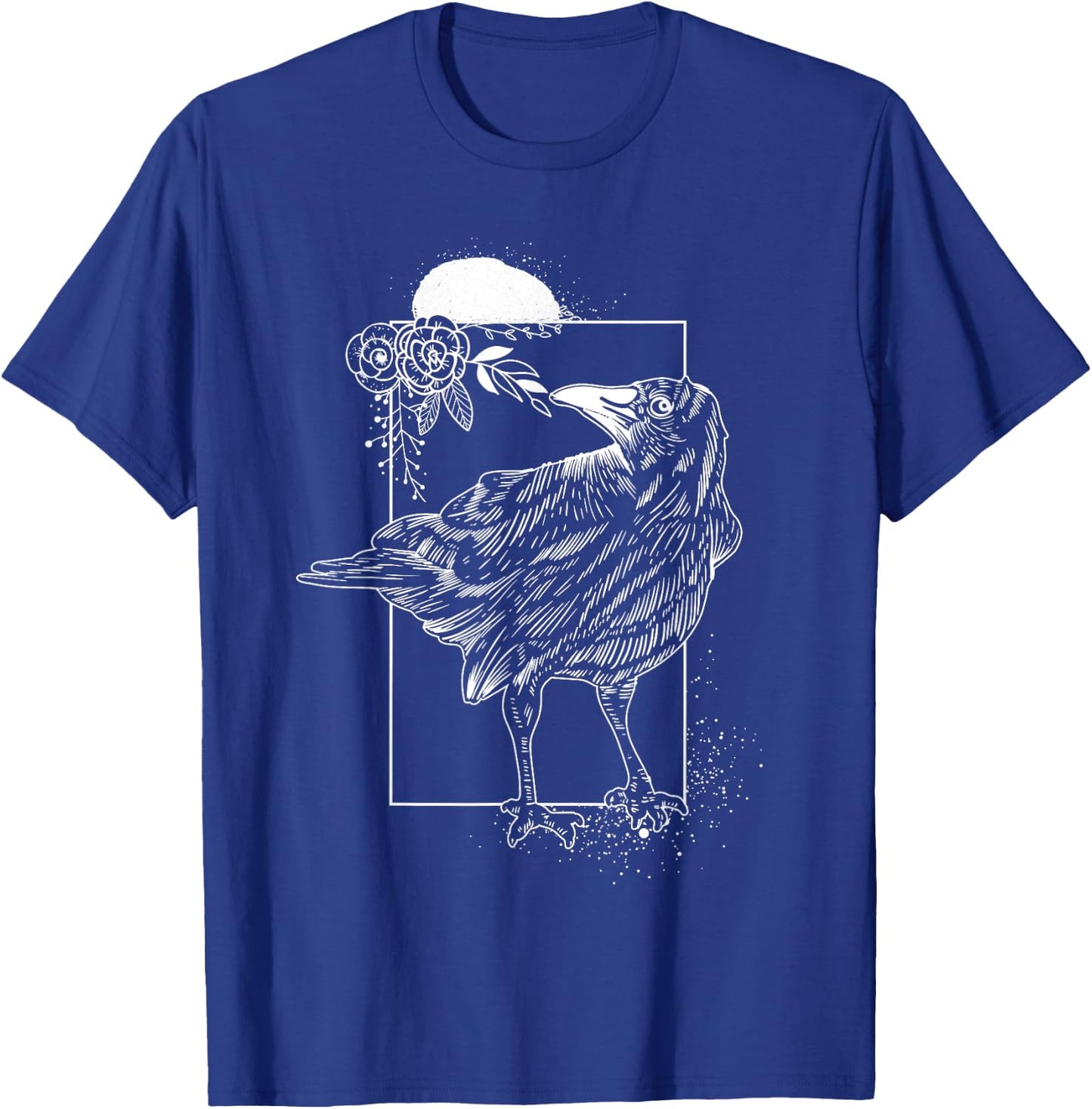 Raven Halloween Night Gift Birds Crow T-Shirt - T-Shirt | Royal