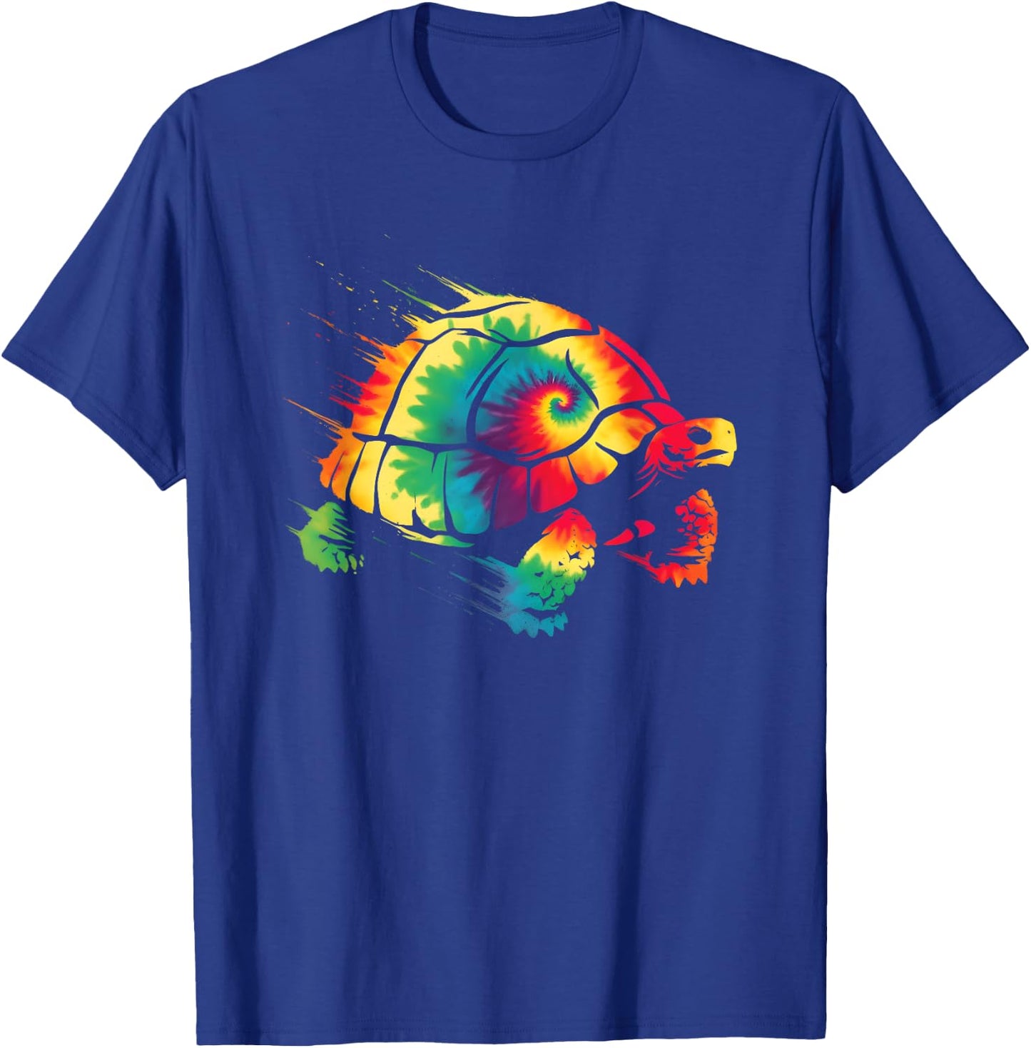 Tortoise Tie Dye - Colorful Sea Turtle Ocean Animal Lover T-Shirt - T-Shirt | Royal