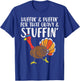 Huffin For Stuffin Running Turkey Funny Runner Thanksgiving T-Shirt - T-Shirt | Royal