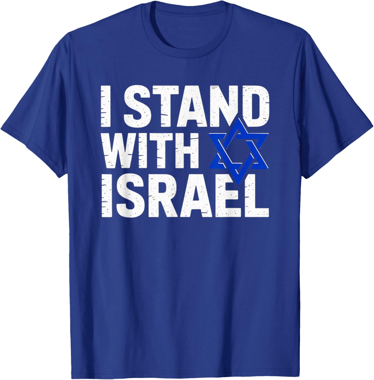 I Stand With Israel Support Shirt Jewish Pride T-Shirt - T-Shirt | Royal