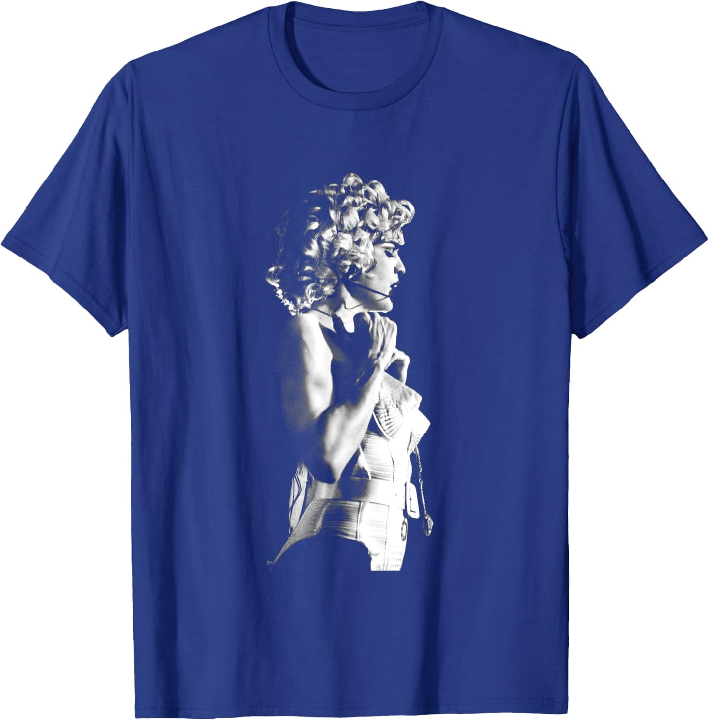 Madonna Live B&W Blonde Ambition Tour By Stephen Wright T-Shirt - T-Shirt | Royal