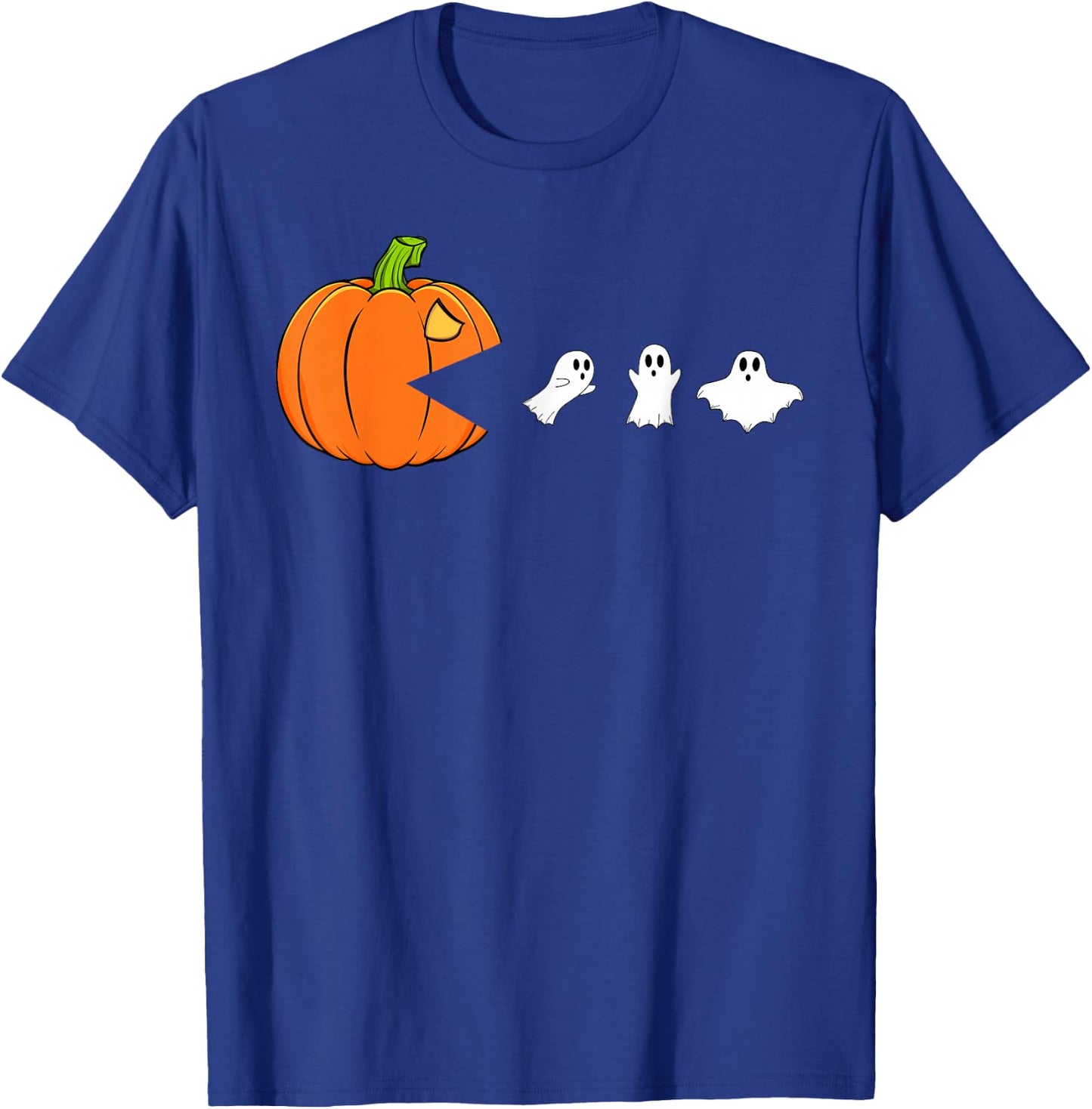 Halloween Pumpkin Funny Ghosts Gamer Boys Kids Women Men T-Shirt - T-Shirt | Royal