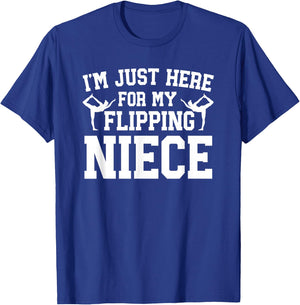 My Flipping Niece Gymnastics Uncle Of A Gymnast Uncle T-Shirt - T-Shirt | Royal