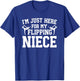 My Flipping Niece Gymnastics Uncle Of A Gymnast Uncle T-Shirt - T-Shirt | Royal