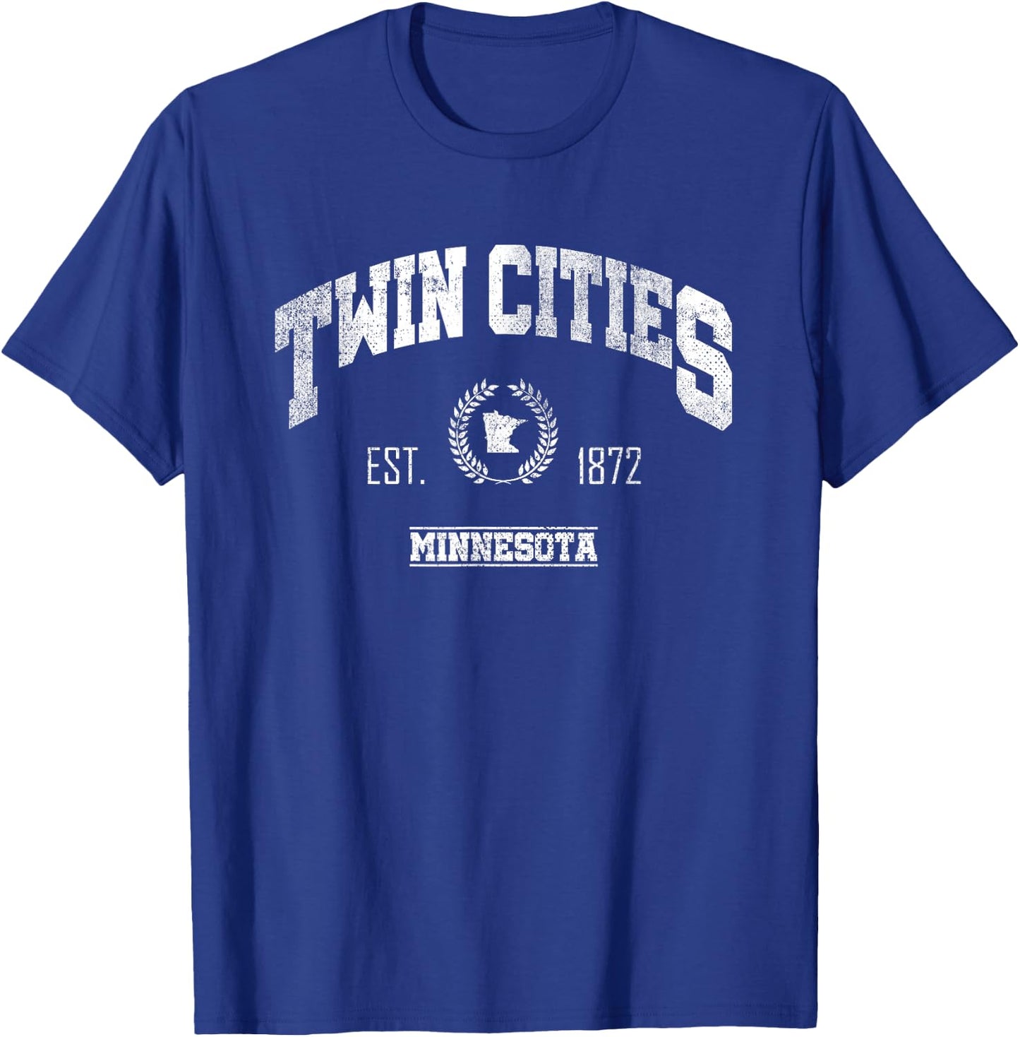 Twin Cities MN | Minnesota Throwback Sports T-Shirt - T-Shirt | Royal