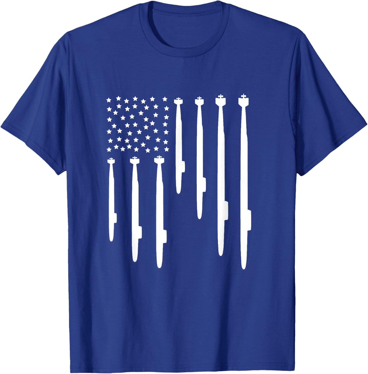 US Submarine Veteran Flag T-Shirt - T-Shirt | Royal