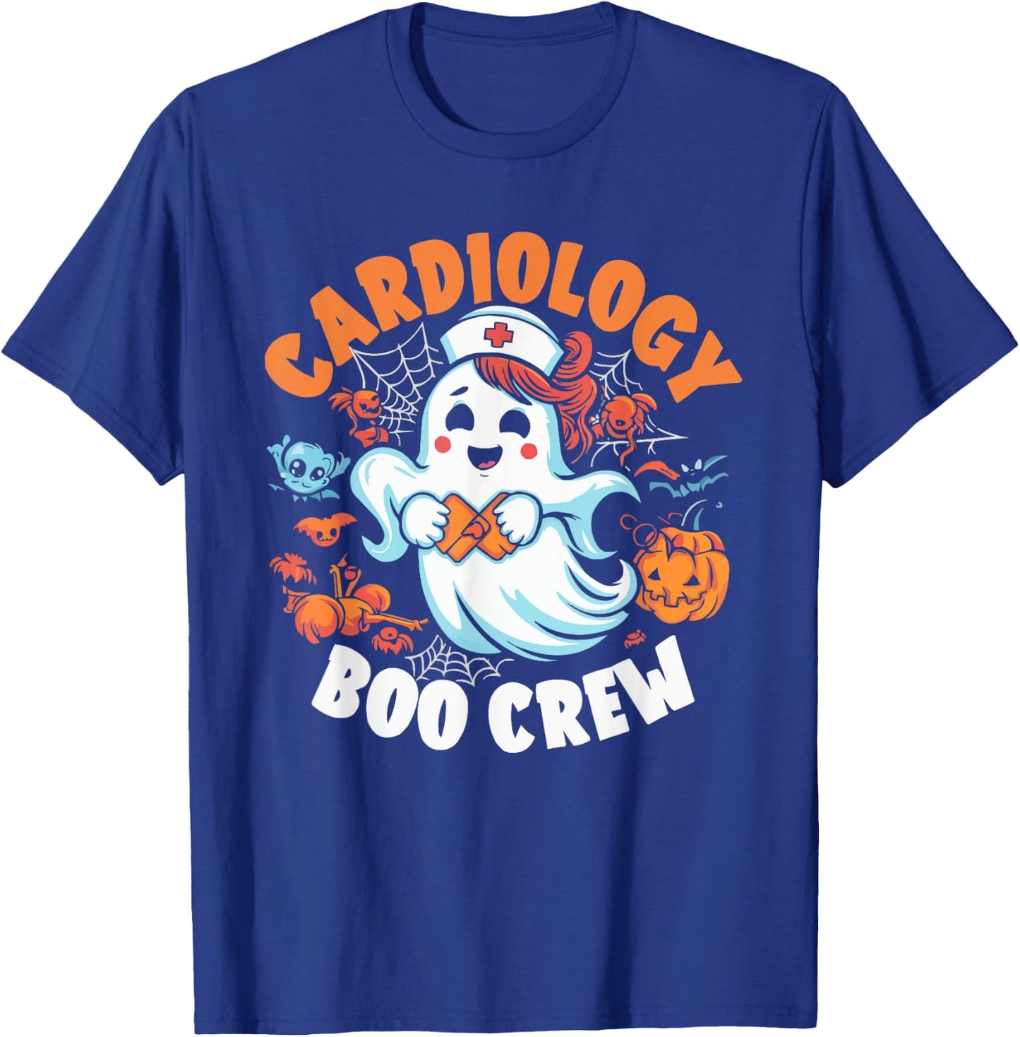Cardiology Nurse Halloween Spooky Nursing Trick Or Treat T-Shirt - T-Shirt | Royal