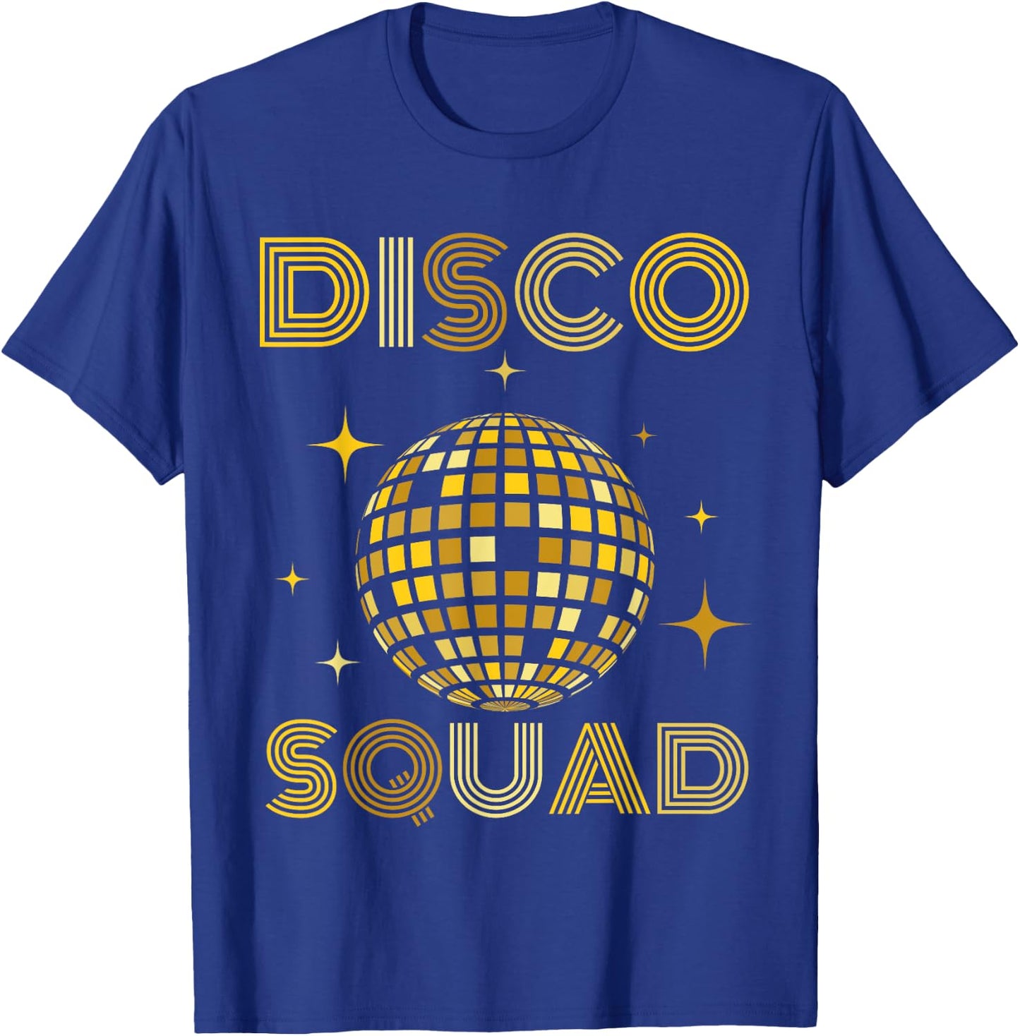 Vintage Disco Squad Reunion Party 70s 80s Mirror Ball Theme T-Shirt - T-Shirt | Royal