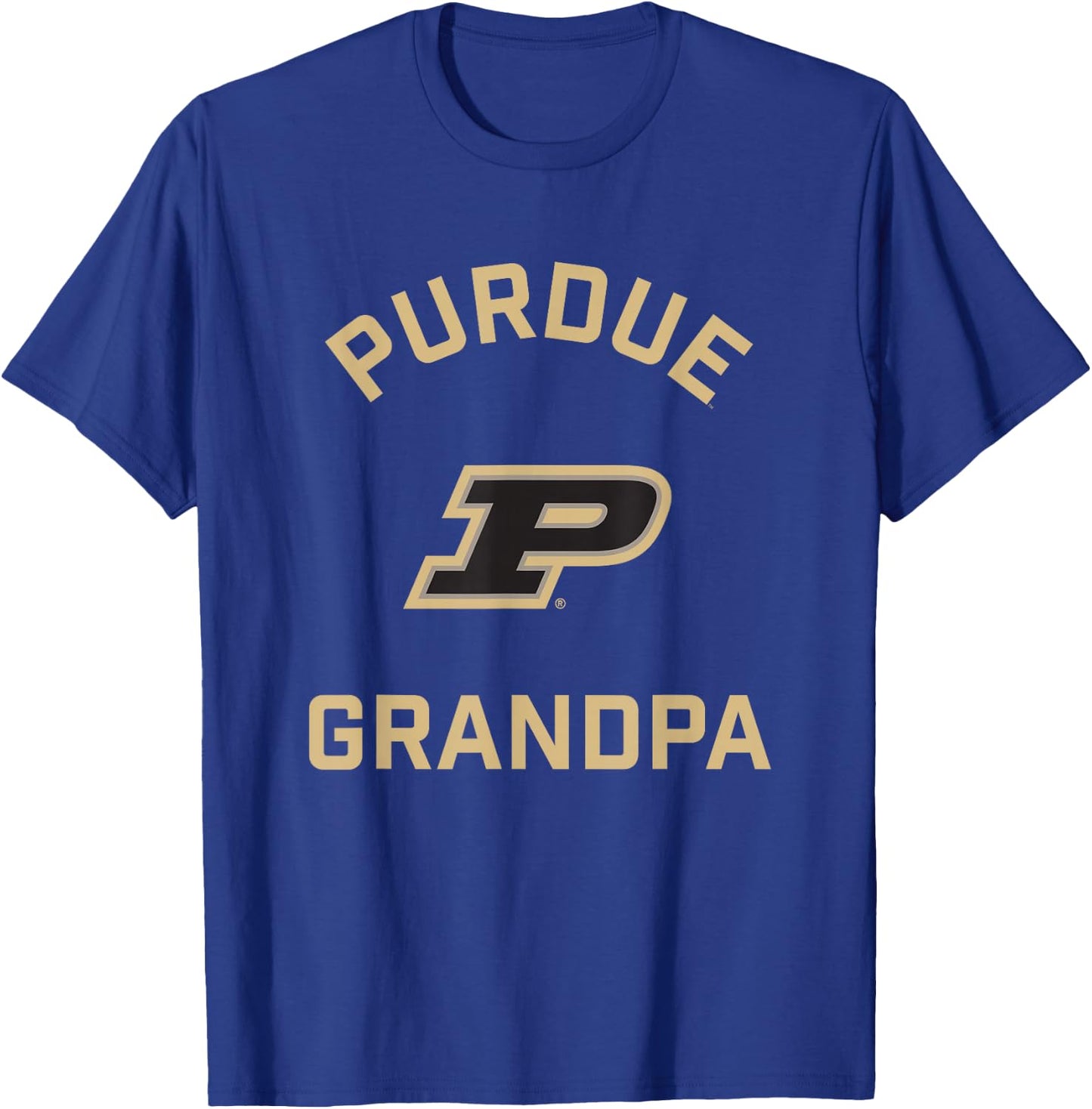 Purdue University Boilermakers Arched Grandpa T-Shirt - T-Shirt | Royal