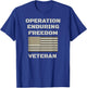 Bianco Brands OEF Veteran Gifts -Adults, Kids Green Operation Enduring Freedom Afghanistan Veteran Memorial Day Military 4th of July Shirts T-Shirt - T-Shirt | Royal