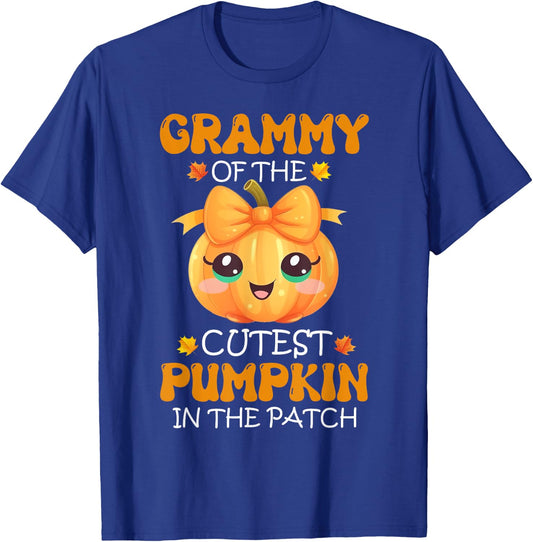 Grammy Of The Cutest Pumpkin In The Patch Halloween T-Shirt - T-Shirt | Royal