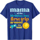 Mama First Trip Around The Sun Outer Space 1st Birthday T-Shirt - T-Shirt | Royal