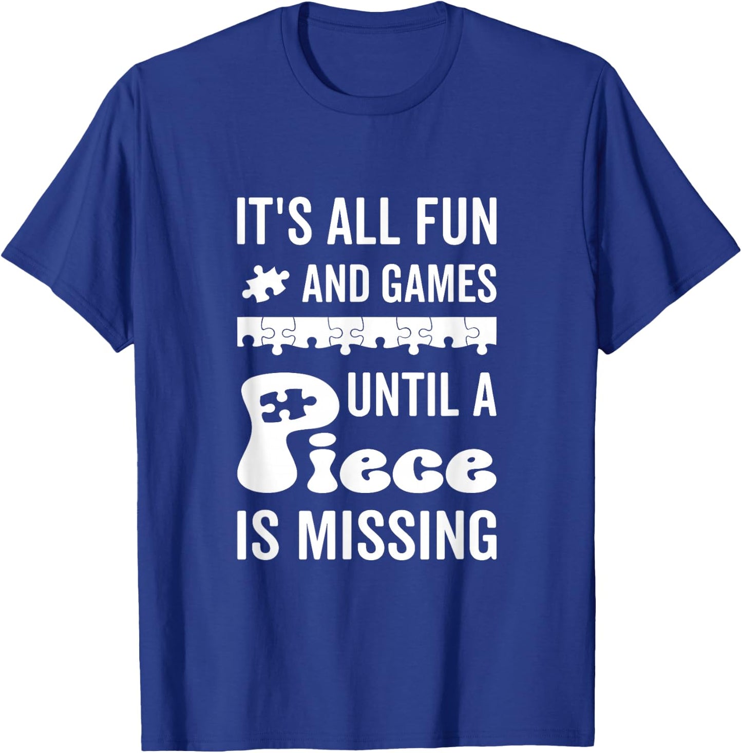 Jigsaw Puzzle Piece T-Shirt - T-Shirt | Royal