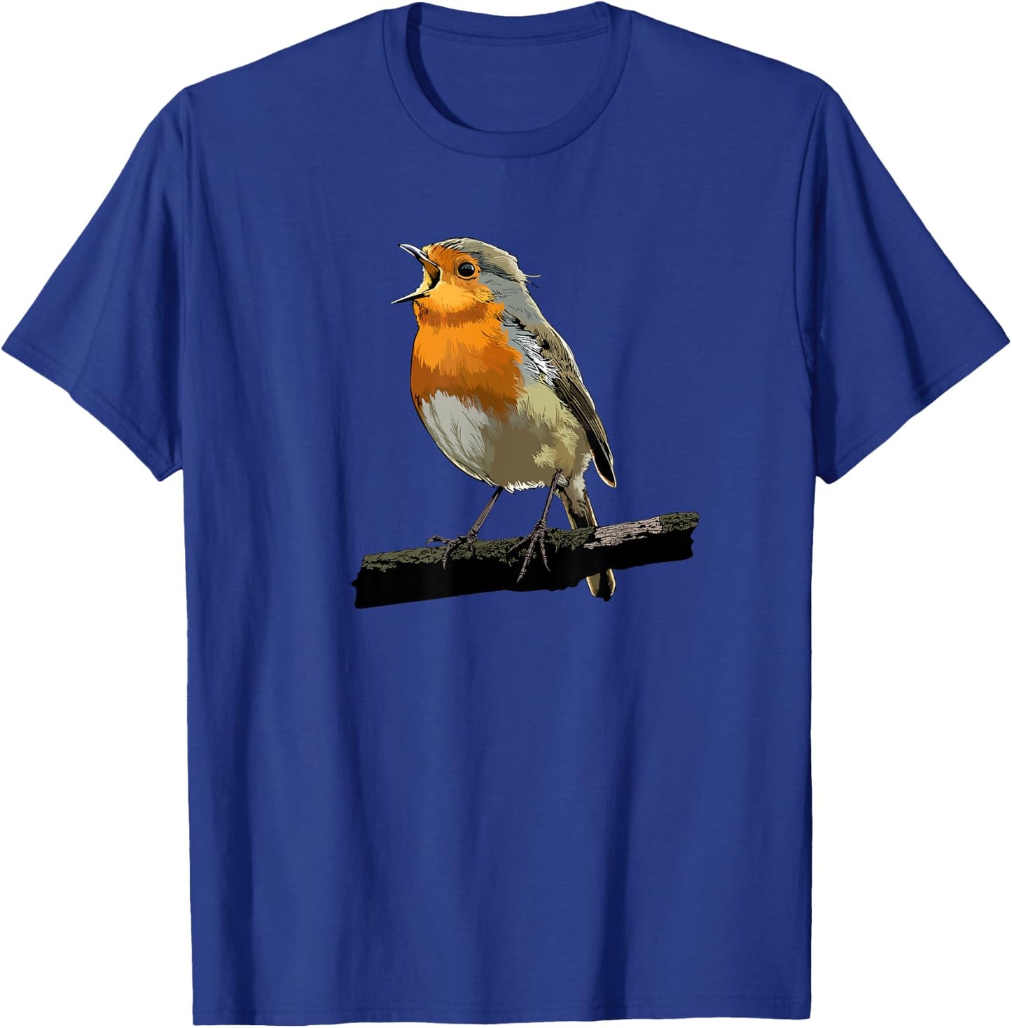 Robin Bird Watching Redbreast Birding Gift T-Shirt - T-Shirt | Royal