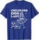 Childless Dog Lady Funny Pet Cat Vote 2024 Ladies is Voting T-Shirt - T-Shirt | Royal