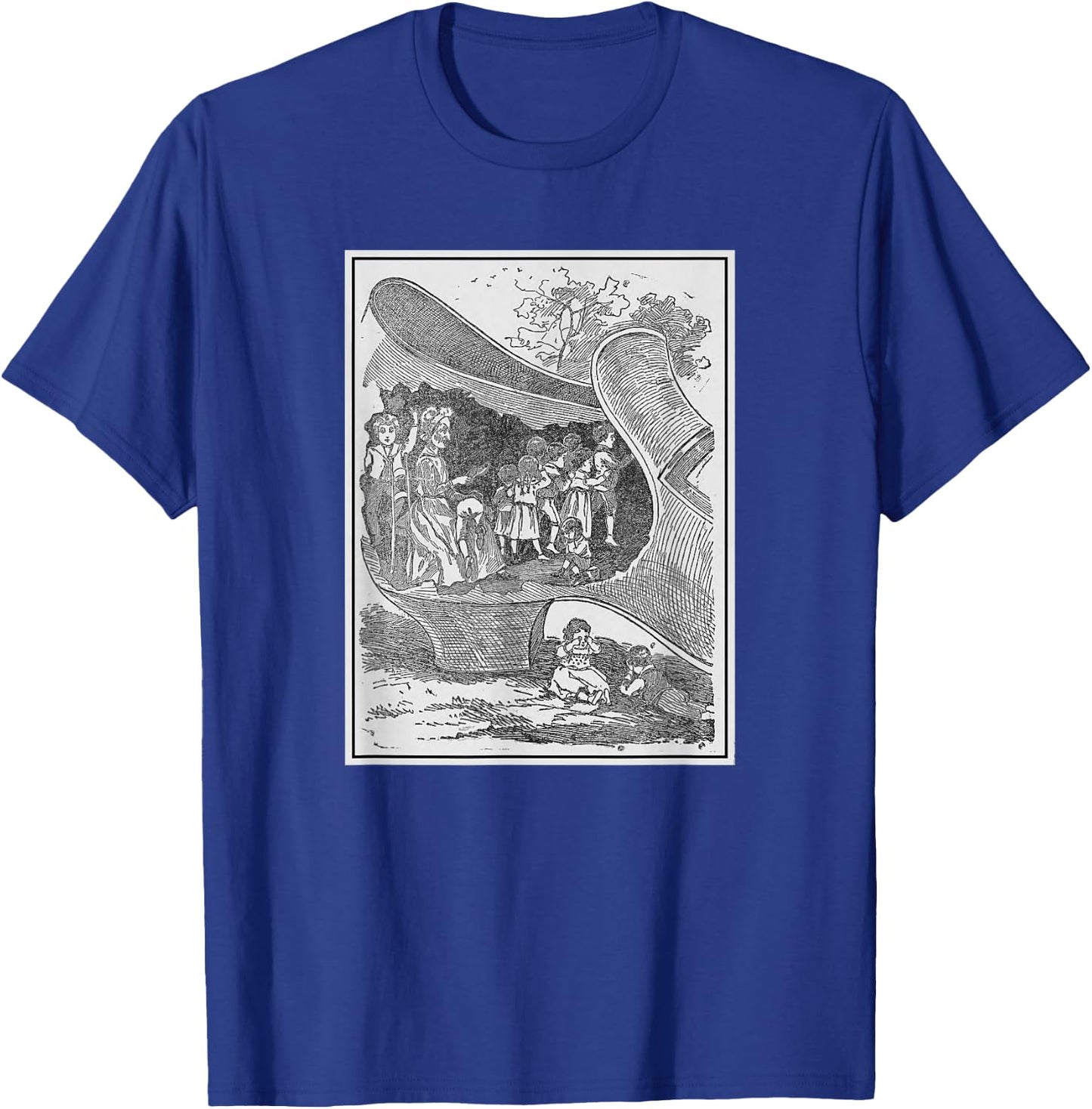 There Was An Old Woman Who Lived in a Shoe T-Shirt - T-Shirt | Royal
