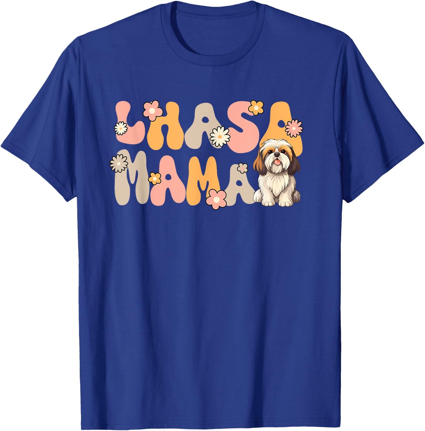 Lhasa Apso Groovy World's Best Lhasa Mama T-Shirt - T-Shirt | Royal