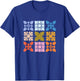 Color Block Hawaiian Quilt Square T-Shirt - T-Shirt | Royal