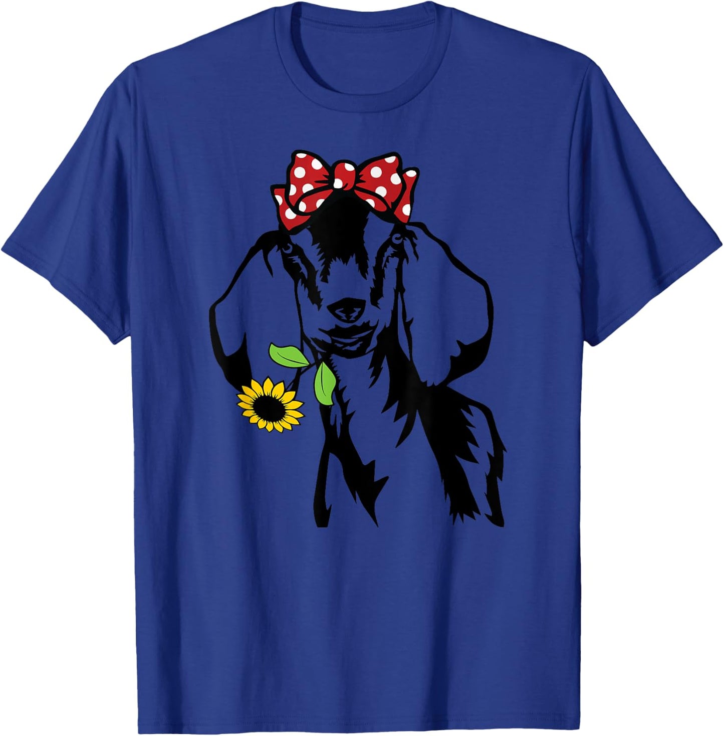 Goat mom goat sunflower, nubain goat T-Shirt - T-Shirt | Royal