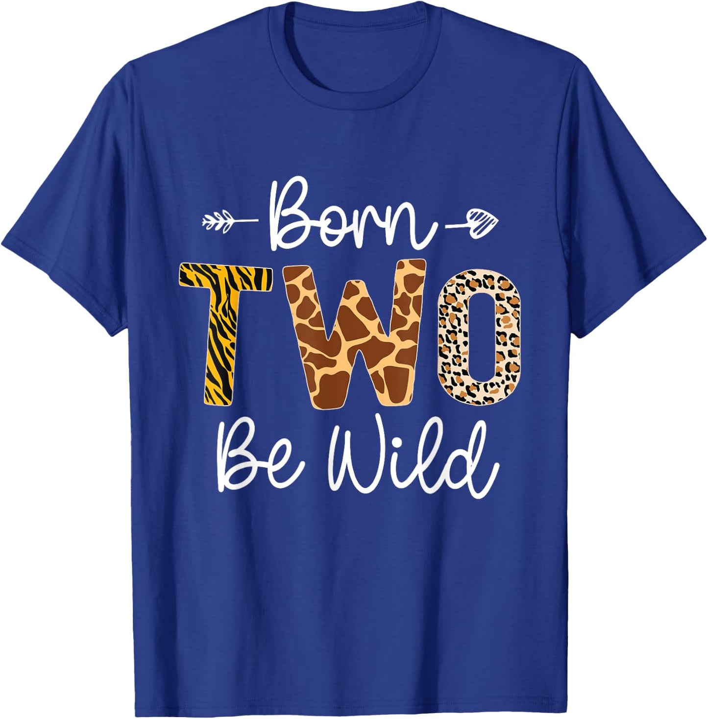 Wild Mama Born Two be Wild 2nd Birthday Zoo Jungle Safari T-Shirt - T-Shirt | Royal