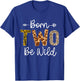 Wild Mama Born Two be Wild 2nd Birthday Zoo Jungle Safari T-Shirt - T-Shirt | Royal