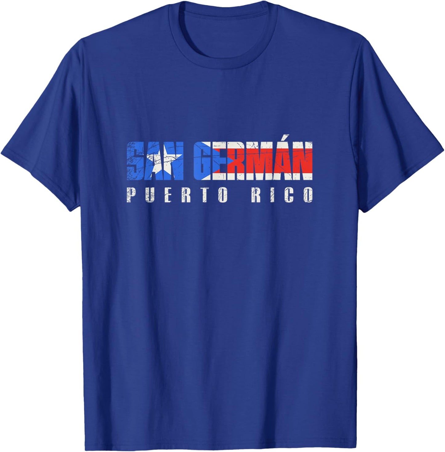 San Germán Puerto Rico, Puerto Rican flag T-Shirt - T-Shirt | Royal