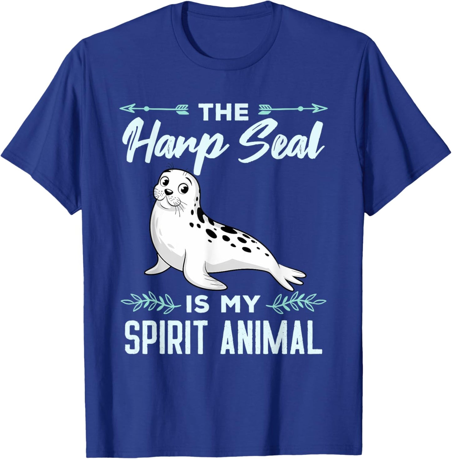 Harp Seal Is My Spirit Animal Men Women Kids T-Shirt - T-Shirt | Royal