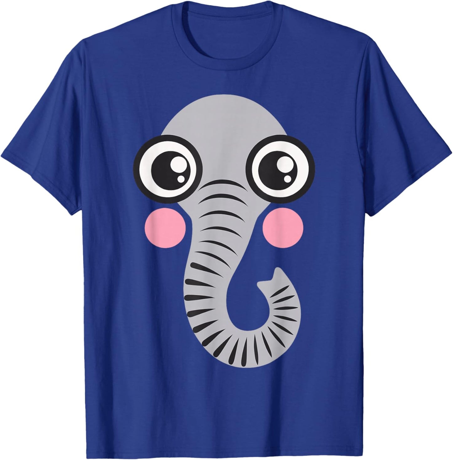 Elephant Shirt Adult Kids Men Women Elephant Face Costume T-Shirt - T-Shirt | Royal
