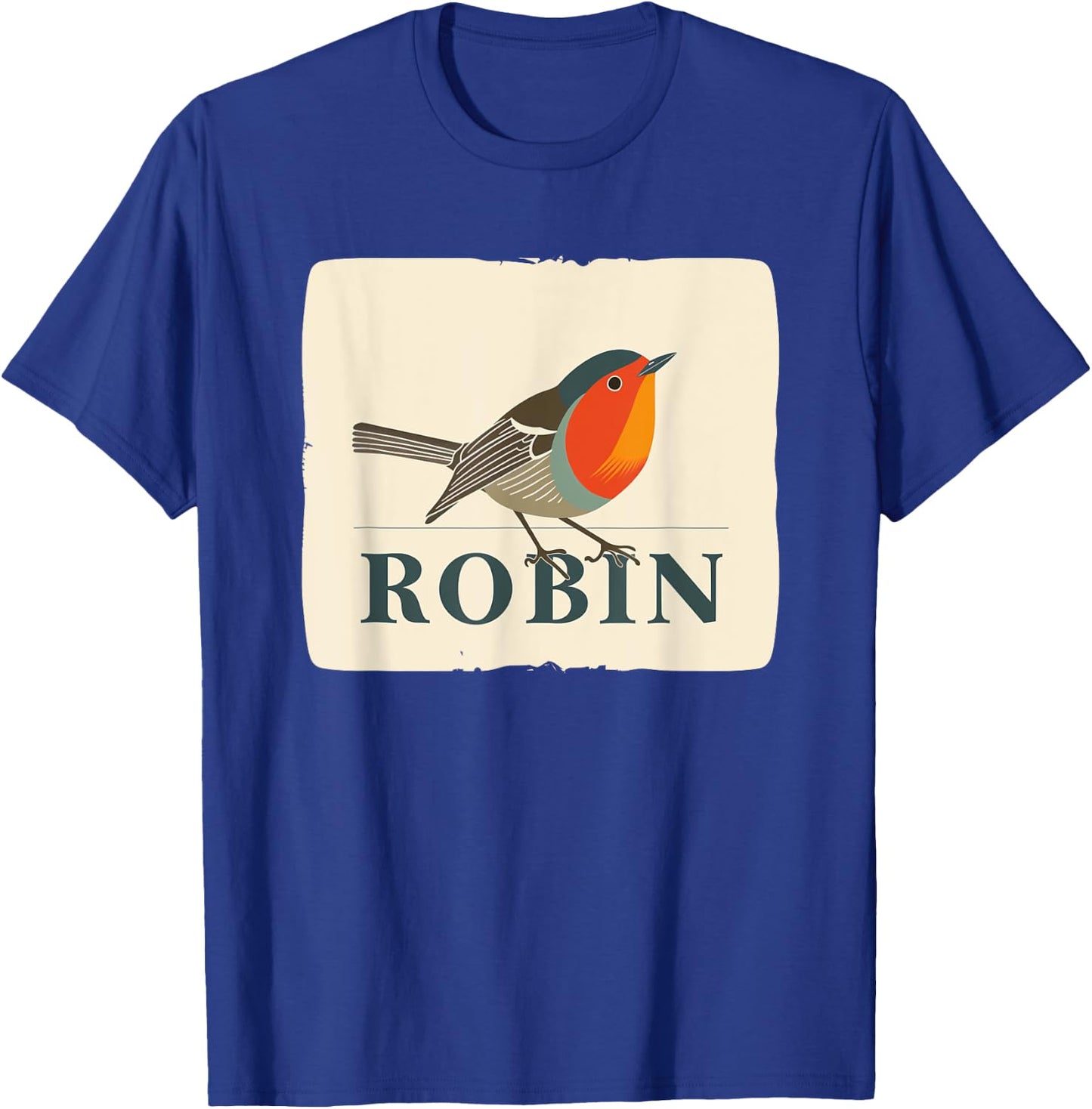 Awesome vibrant Robin Bird for colorful Animals Lovers T-Shirt - T-Shirt | Royal