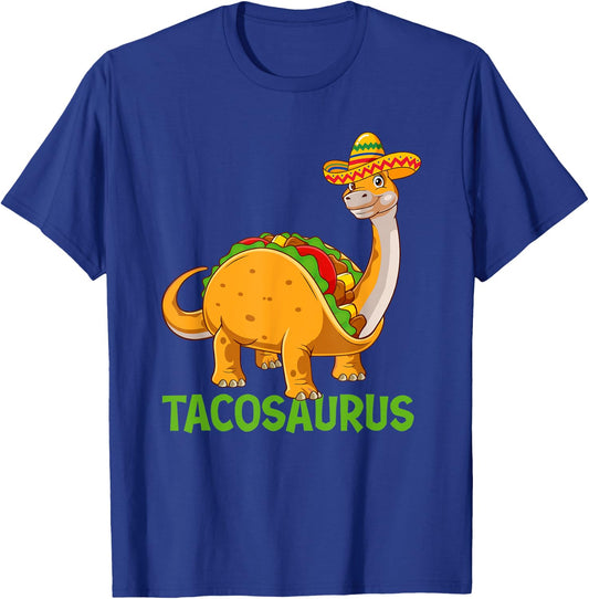 Tacosaurus - Taco Lover Mexican Food Taco Tuesday T-Shirt - T-Shirt | Royal