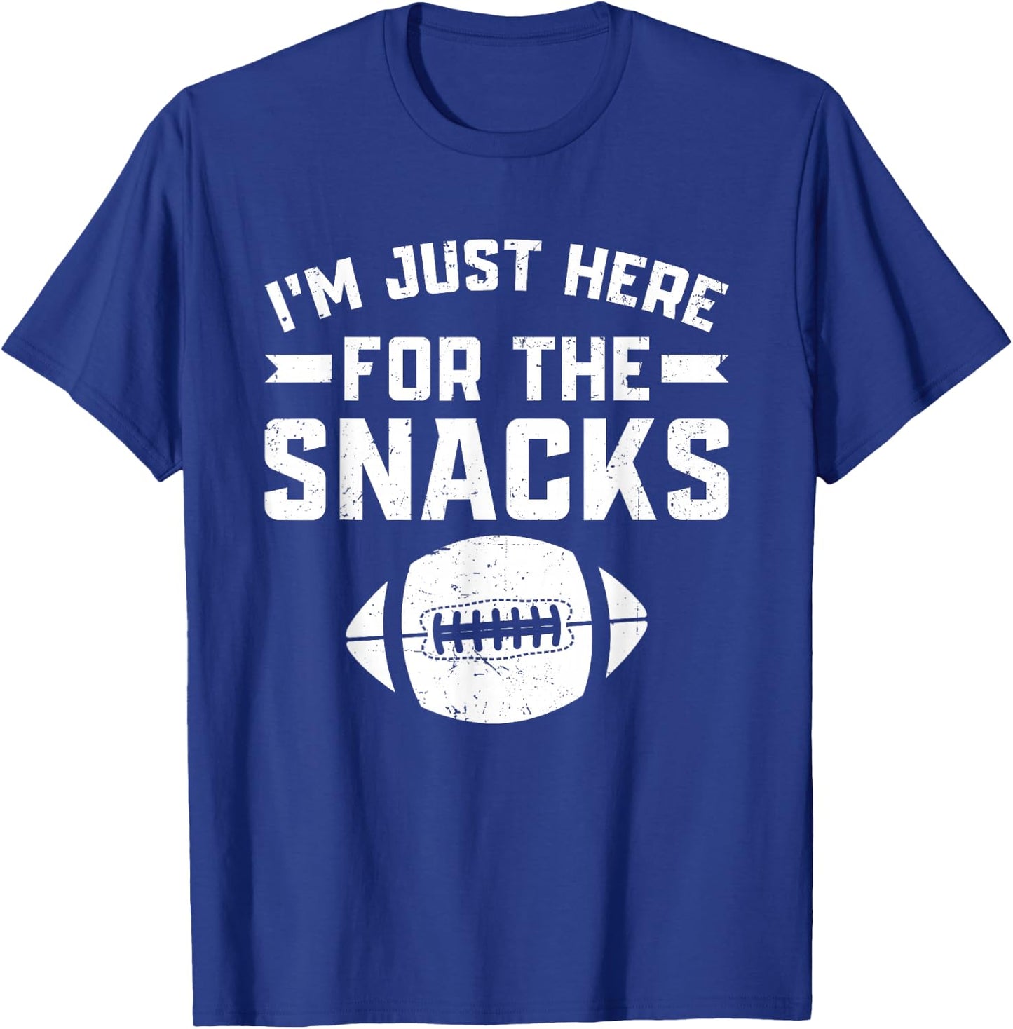 I'm Just Here for the Snacks Funny Fantasy Football League T-Shirt - T-Shirt | Royal