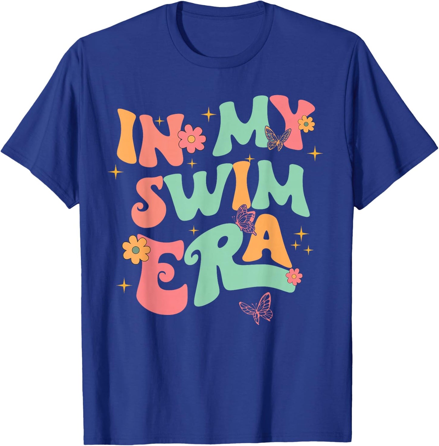 Retro In My Swim Era Swimming Swimmers Women Men Kids T-Shirt - T-Shirt | Royal