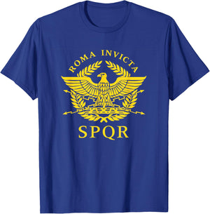 Roma Invicta SPQR Roman Eagle T-Shirt - T-Shirt | Royal