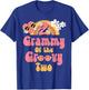 Grammy of the Groovy Two peace sign retro birthday matching T-Shirt - T-Shirt | Royal