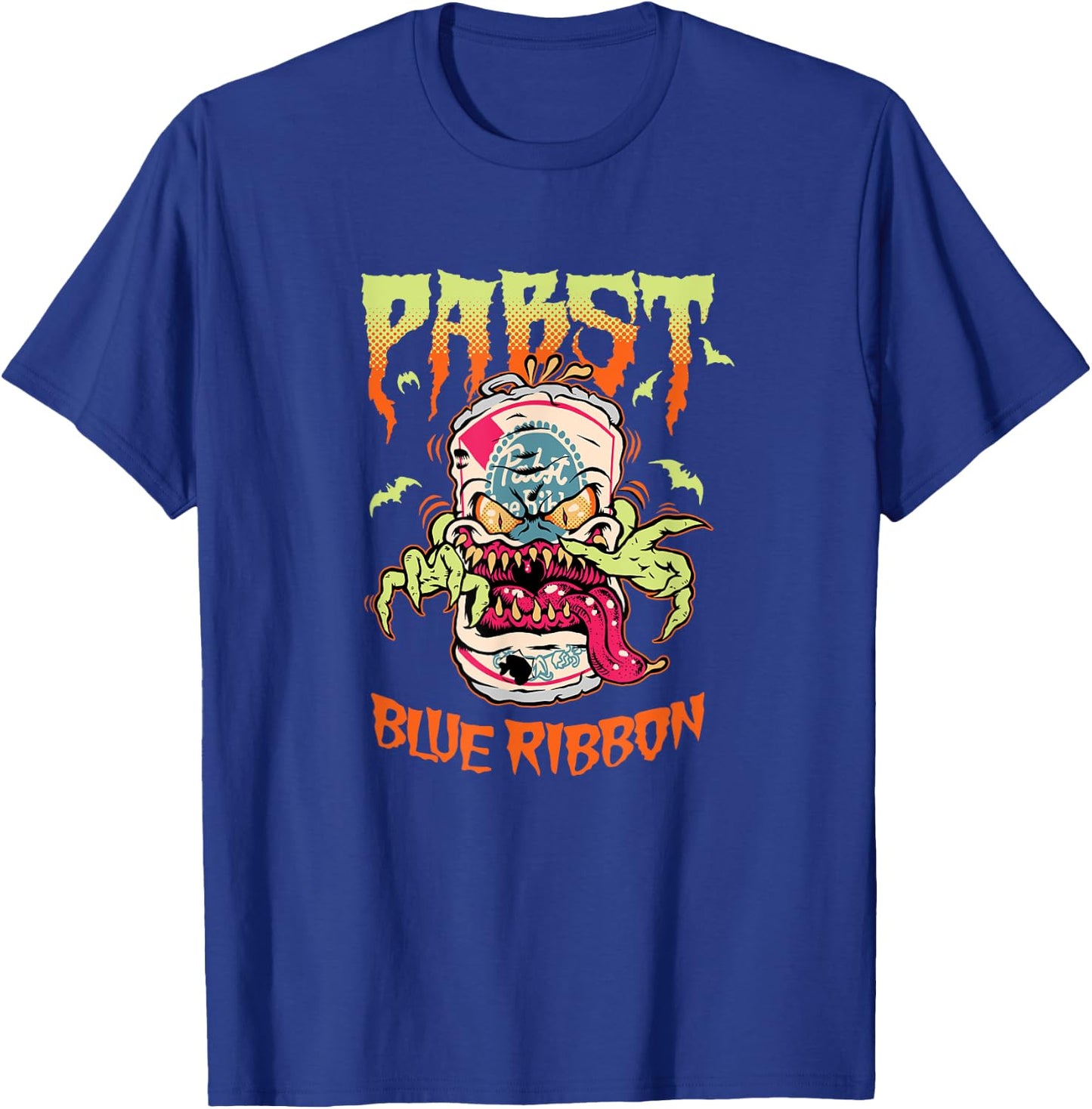 Pabst Blue Ribbon | Halloween Creature Can T-Shirt - T-Shirt | Royal