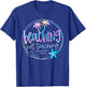 Beaching Not Teaching Tie Dye Summer Teacher Beach Vacation Men Women Kids T-Shirt - T-Shirt | Royal