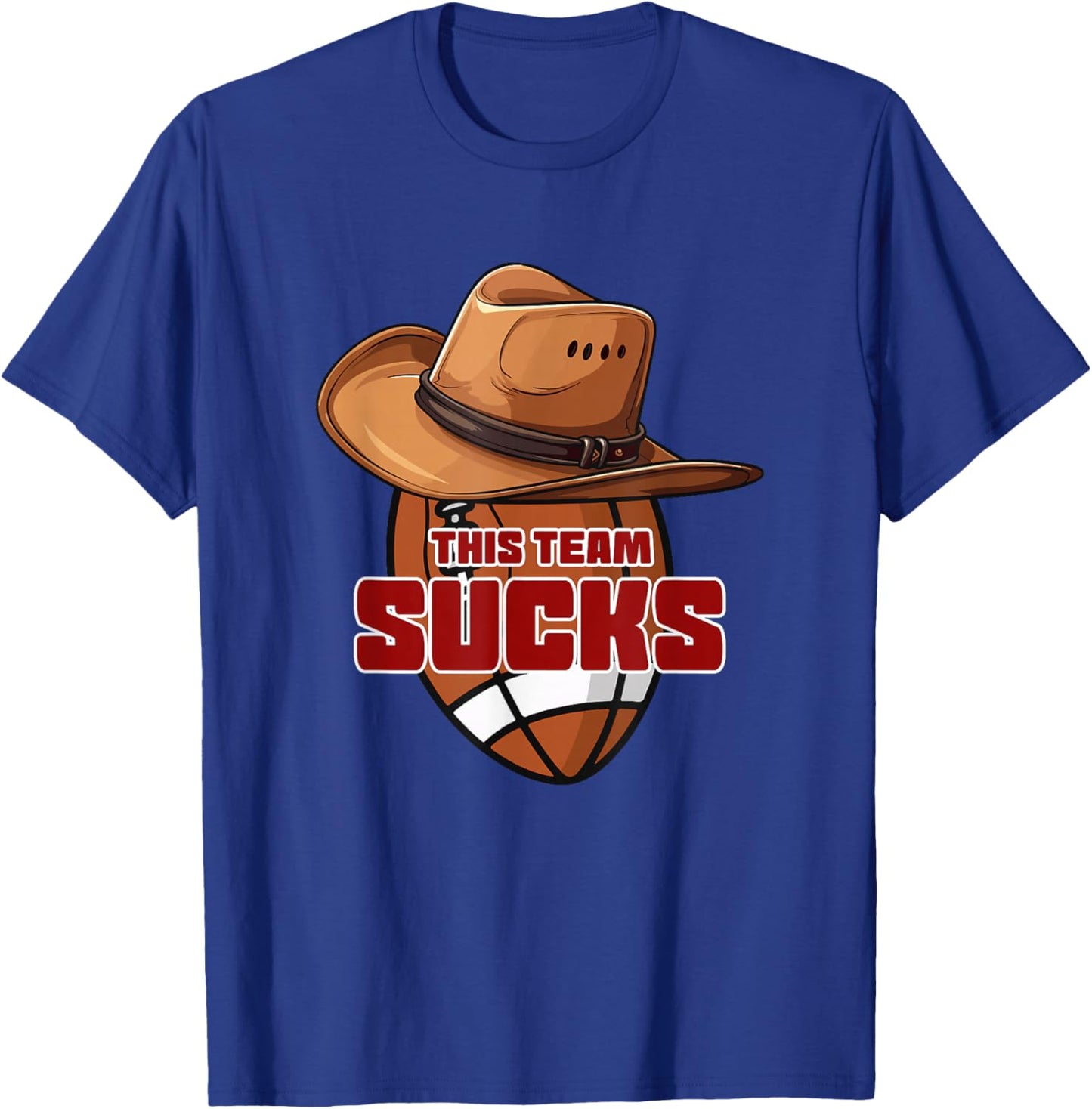 I Support Two Teams, Washington, Dallas, Funny Football T-Shirt - T-Shirt | Royal