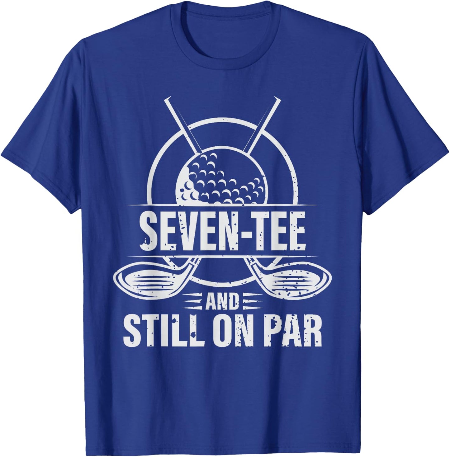 Funny 70th Birthday Golf Pun Golfing 70 Year Old Golfer T-Shirt - T-Shirt | Royal