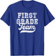 Kids Teacher First Grade Retro Back To School Team 1st Grade T-Shirt - T-Shirt | Royal