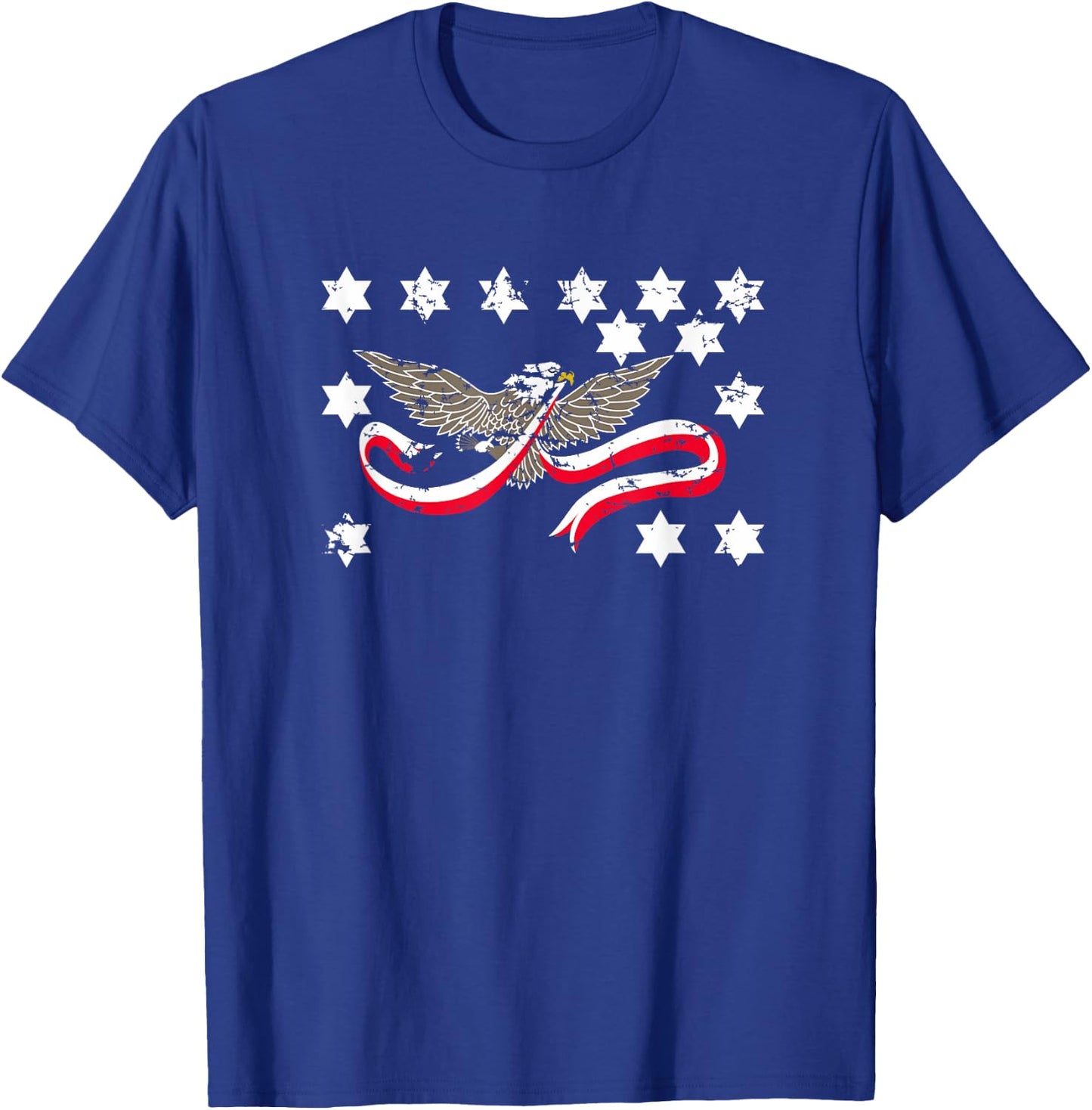 Whiskey Rebellion Distressed Flag American Reenactor T-Shirt - T-Shirt | Royal