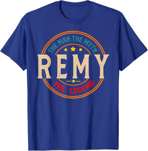 REMY The Man The Myth The Legend Vintage Personalized T-Shirt - T-Shirt | Royal