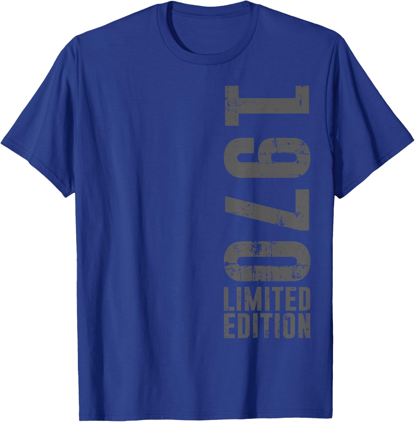 Birthday design limited edition and vintage, born in 1970 T-Shirt - T-Shirt | Royal