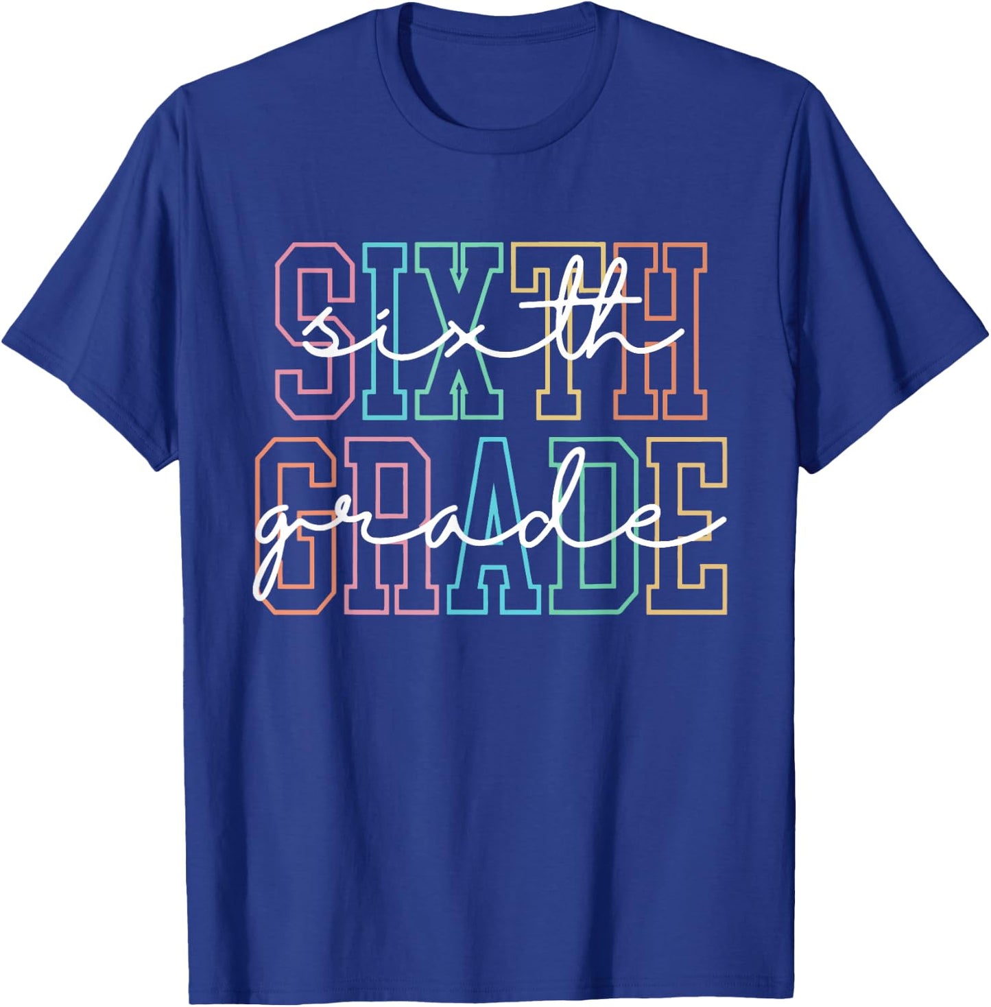 Sixth Grade Squad 6th Grade Team Retro First Day of School T-Shirt - T-Shirt | Royal