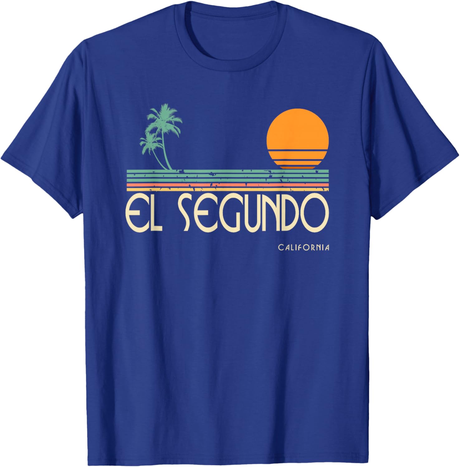 Vintage El Segundo California T-Shirt - T-Shirt | Royal