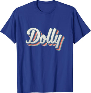 Dolly Merch Youth Vintage Women First Name Dolly T-Shirt - T-Shirt | Royal