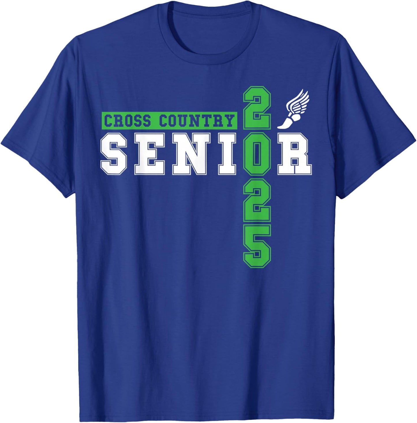 Cross Country Senior Night Senior 2025 Graduation Party 22 T-Shirt - T-Shirt | Royal