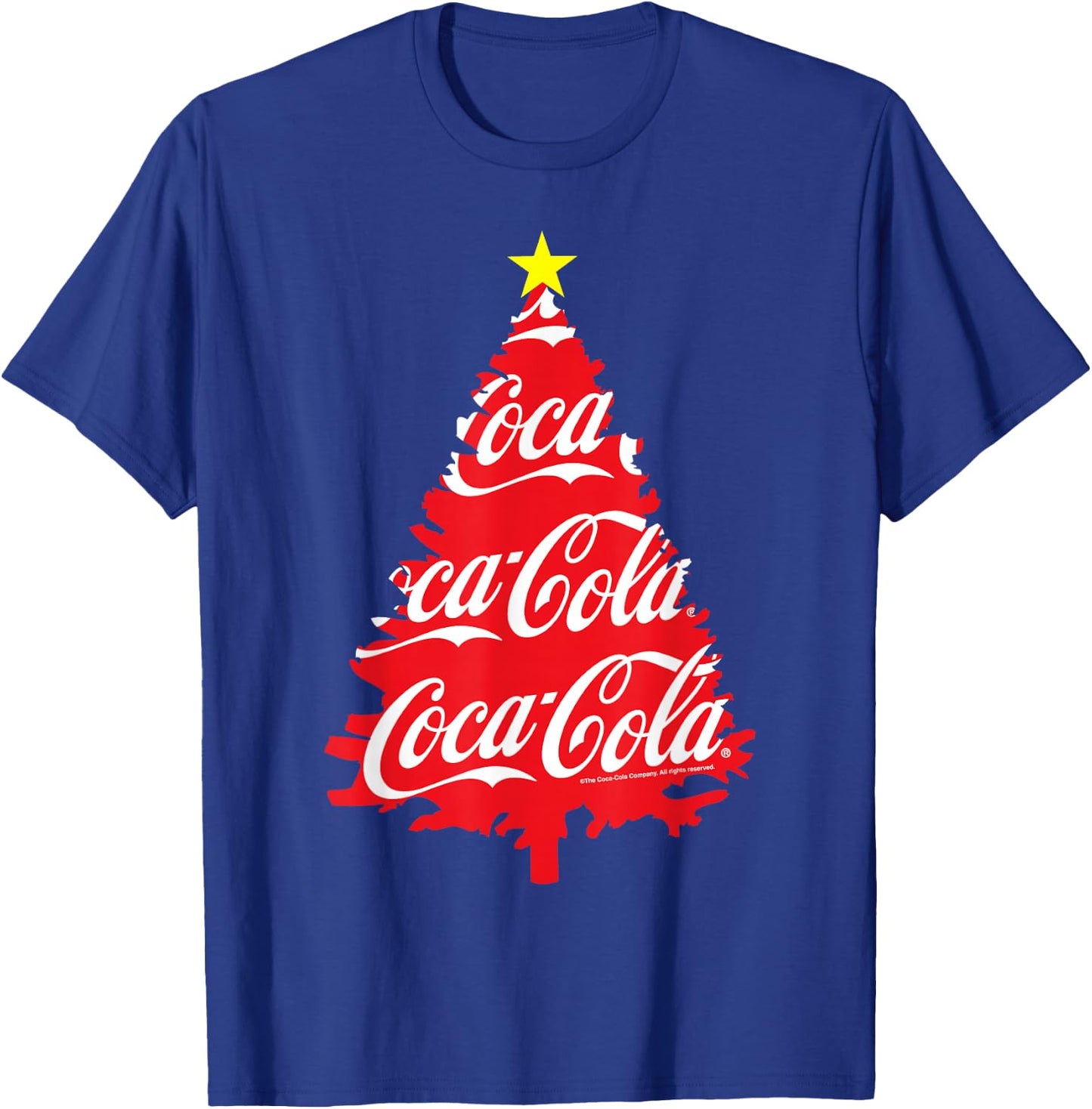 Coca Cola Christmas Tree T-Shirt - T-Shirt | Royal